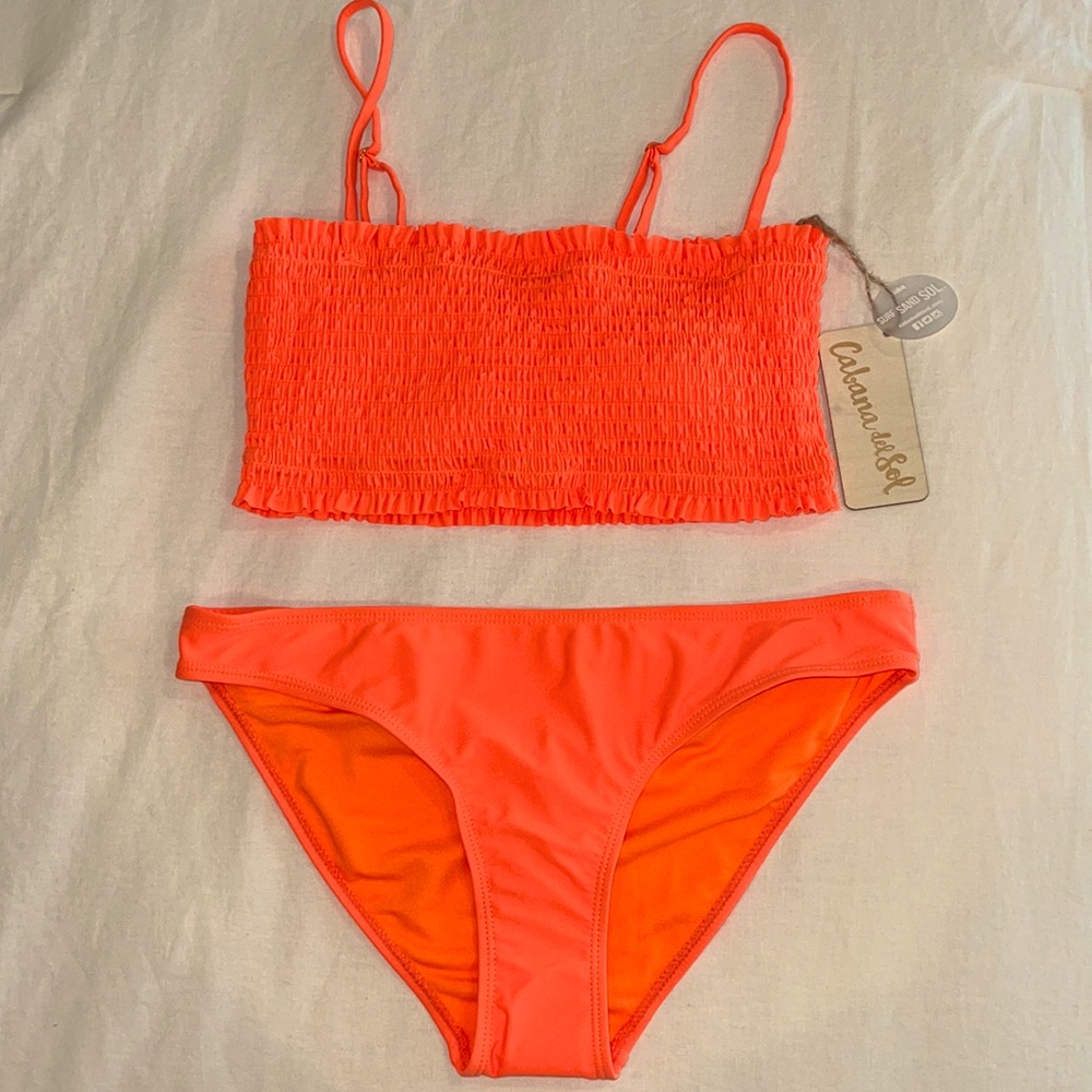 Neon orange bikini - Picture 2 of 7